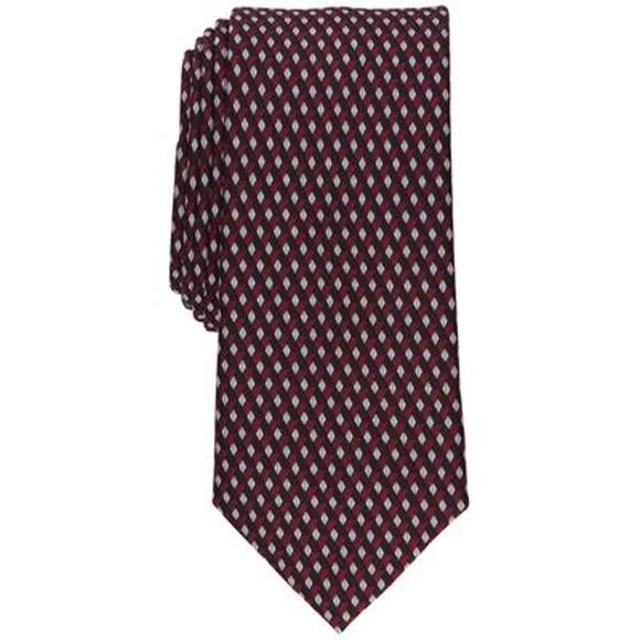 Alfani Alfa tech Men's Slim Geometric-Print Tie Taupe NWT - Picture 1 of 3